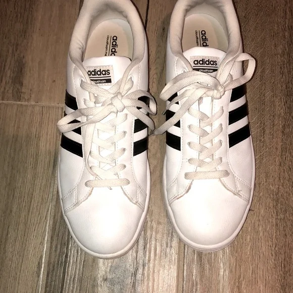 adidas gazelle silver green womens Adidas Cloudfoam Advantage Shoe – SWAG KICKS main image 0